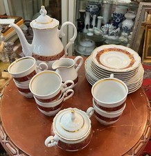 Karlsbader Porzellan Tee- und Kaffeeservice - 21 Teile