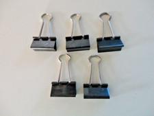 Hochwertige Foldback Klammern - 5 Stück - Büroklammern