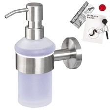 bremermann Bad-Serie PIAZZA - Seifenspender Edelstahl matt inkl. Klebeset