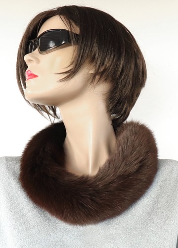 Pelz schal blaufuchs boa loop - pelz,