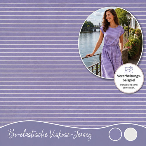 Viskose jersey 100x150cm blau - 100x150cm,