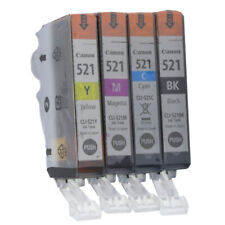 4x Original Canon Tinte Patrone CLI-521 B/C/M/Y für IP 3600 4600 MP 540 560 640