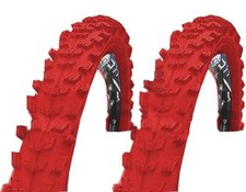 2 Stück Fahrradreifen Kenda 24" MTB Reifen 24x1,95 (50-507) rot Reifen 24 Zoll