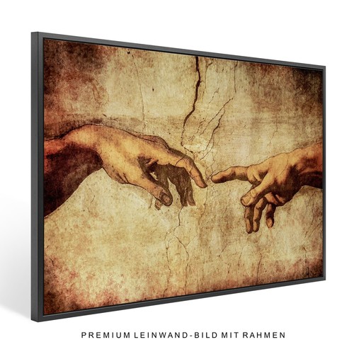 Wandbild leinwand mit rahmen - mit,