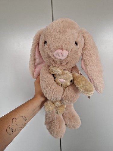 Osterhase stofftier mama baby - osterhase,
