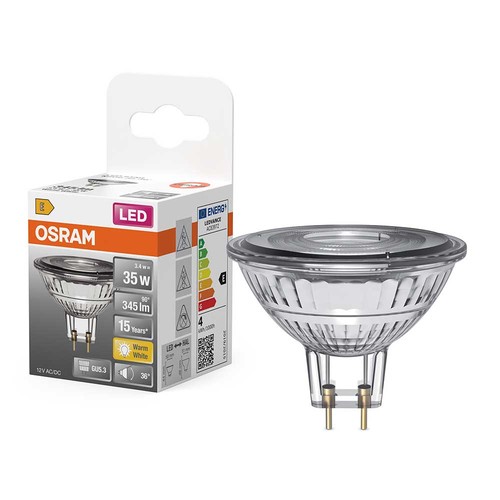 Osram led glas reflektor mr16 - glas,