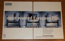 Seltene Werbung SIEMENS NIXDORF SCENIC PRO C5 66 - Most wanted European PC 1997