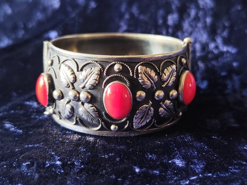 Floral vintage unikat armband - vintage,