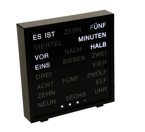 Led wortuhr deutscher word - wortuhr/deutscher,