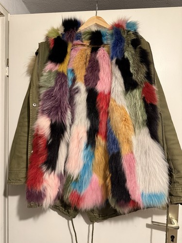 Stylischer parka mit echtfell - mit,