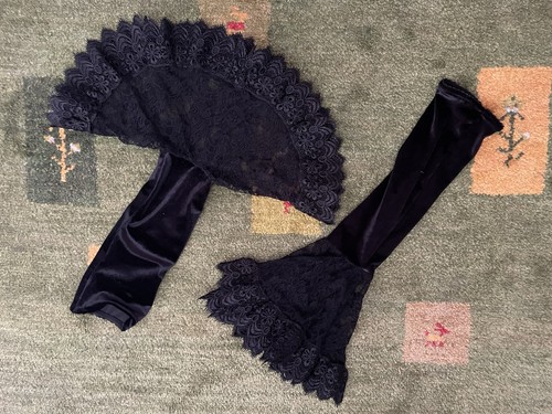 Armstulpen gothic schwarz - armstulpen,