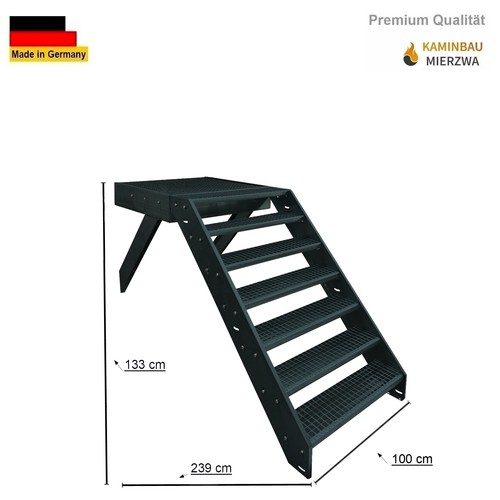 Stahltreppe treppe anthrazit - stahltreppe,