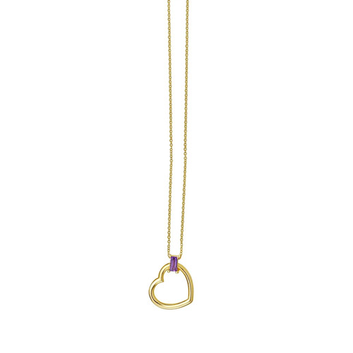 Amethyst baguette herz - baguette,