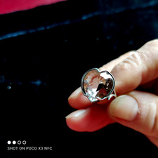 Ring mit großem Rauchtopas