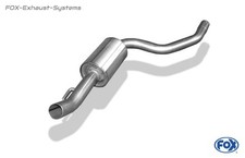  Edelstahl Sportauspuff-Mittelschalldämpfer Alfa Romeo 147