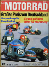 Das Motorrad 12/71 Großer Preis von Deutschland, Hercules K 125 X,Reimo Twin 125