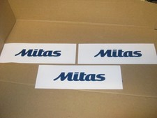 3x Aufkleber Mitas 18 x 5 cm
