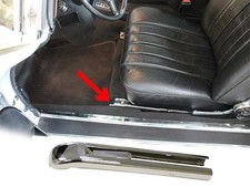 Sitzschiene Chromabdeckung