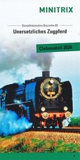 Minitrix Faltblatt "Unersetzliches Zugpferd" - Clubmodell 2026 - BR 03; neuw.