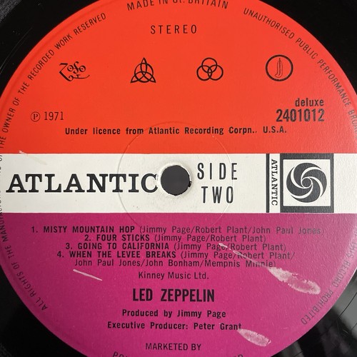 Led zeppelin 4 vinyl - -, iv