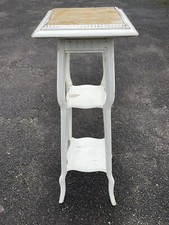 Jugendstil  Design Blumenständer  Holz Farbfassung Original Handarbeit Antik