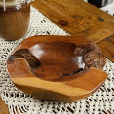 Teakholz Deko-Schale lasiert