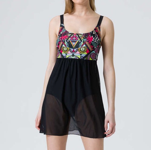 Badekleid mehrfarbig damen - badekleid,