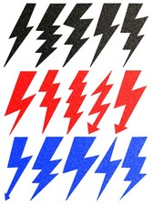 15x Reflektoraufkleber, Blitz