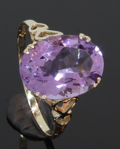 Ring karat gelbgold ovaler - ring,