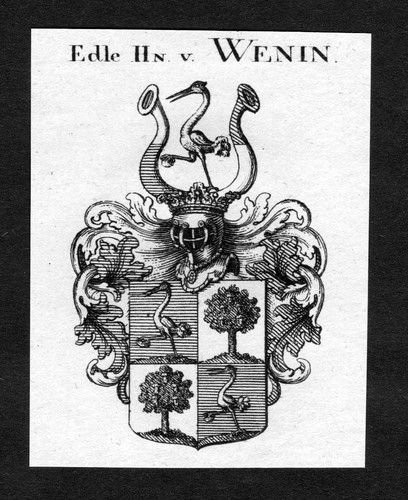 1820 wenin wappen adel coat - 1820,