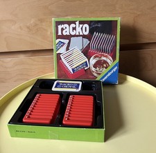 Rack-o Spiel Ravensburger bis auf Anleitung vollständig Alte Version racko Grün