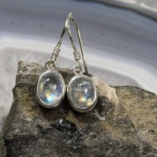 Mondstein Ohrring, 925er