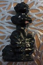 alter Goebel Pudel Schwarz,Porzellanfigur ca.1957, 8,5x5,0 L 10