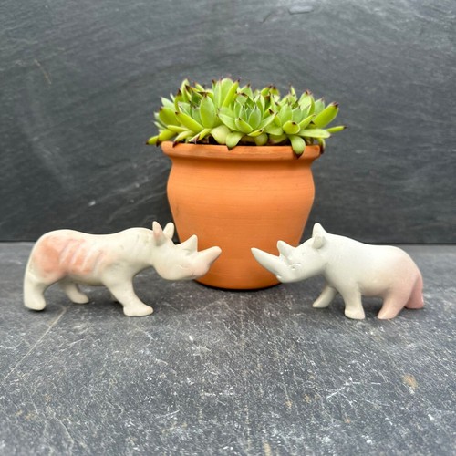 Nashorn speckstein figuren - nashorn,