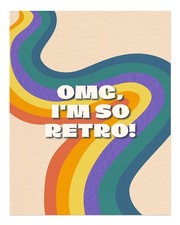 Retro-Regenbogen-Wandkunst