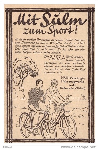 Original werbung 1928 nsu - werbung,