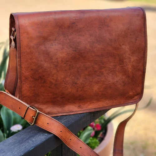 Tasche vintage leder messenger - tasche,