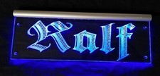 Ralf LED Namensschild oder