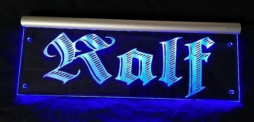 Ralf led namensschild - led,
