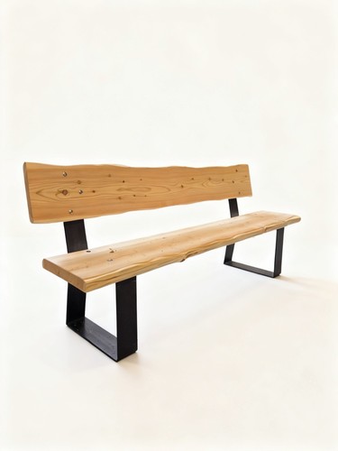 Moderne gartenbank mit - gartenbank,