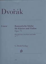 Romantische Stücke für Klavier und Violine Opus 75 -Dvorak, Antonin