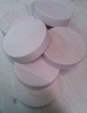 6 Holzscheiben Buche