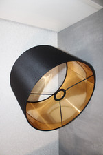 Lampenschirm Schwarz Gold E 27