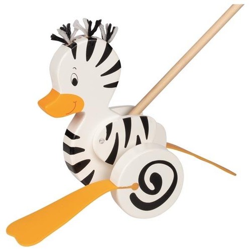 Goki schiebetier zebra ente - goki, zebra-ente