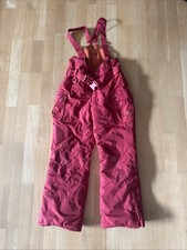 Pampolina Mädchen Schneehose Gr.128 rot Winterhose Snowboardhose
