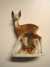 Porzellanfabrik Carl Scheidig Gräfenthal- Reh mit Kitz 13,5cm sehr guter Zustand