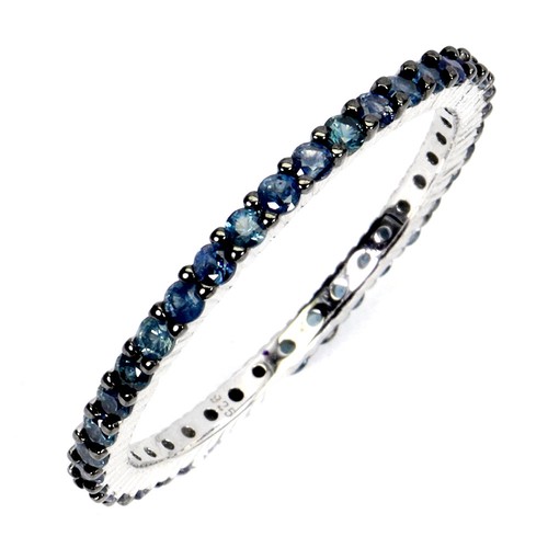 925 sterling silberring blau - 925,