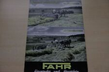 199447) Fahr - Heuwender + Heurechen - Prospekt 09/1939