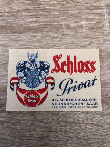 Bieretikett schlossbrauerei - bieretikett,