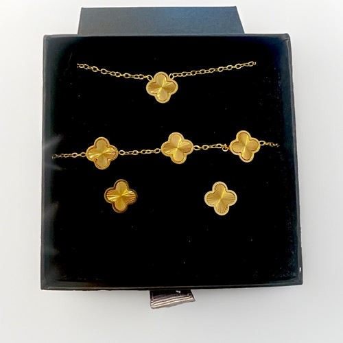 Goldfarbenes schmuckset - goldfarbenes,